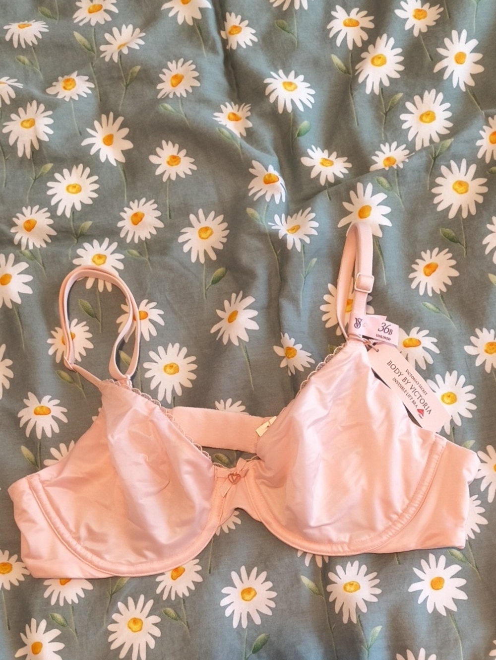 Victoria's Secret Pale Pink Satin Underwire Bra